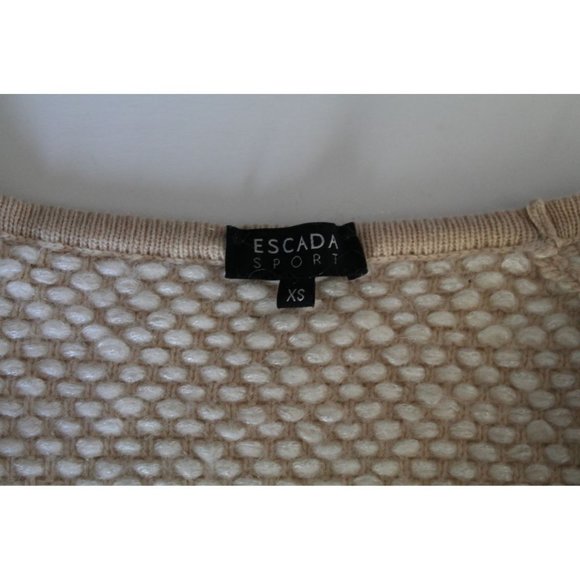 Escada Sport Mohair and Cashmere Knitted Cardigan in Ricepaper Beige Size XS - Picture 7 of 10